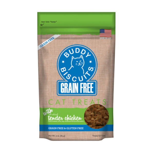 Buddy Biscuits Soft & Chewy Grain Free Chicken Cat Treats Supply