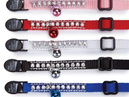 Meow Town Rhinestone Cat Collar For Cheap