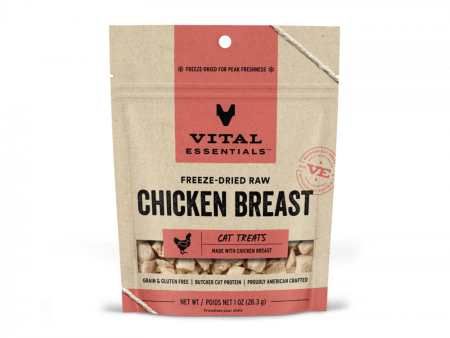 Vital Essentials Vital Cat Freeze Dried Grain Free Chicken Breast Cat Treats For Cheap