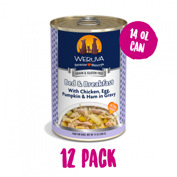 Weruva Bed & Breakfast with Chicken, Egg, Pumpkin & Ham in Gravy Canned Dog Food Online Sale