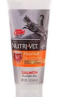 Nutri-Vet Cat Hairball Paw Gell 3 oz Salmon Flavor Supply