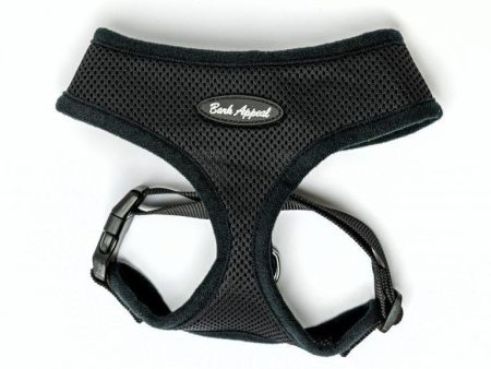 Bark Appeal EZ pull over Harness Black Fashion