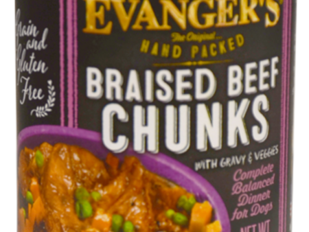 Evanger s Hand Packed Grain Free Braised Beef Chunks with Gravy Canned Dog Food Fashion