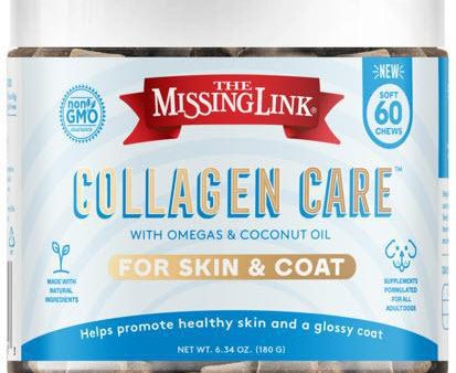 Missing Link Collagen Care Soft Chew Skin Coat 60 Ct Online now