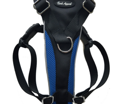 Bark Appeal Reflective Control Harness Blue For Cheap