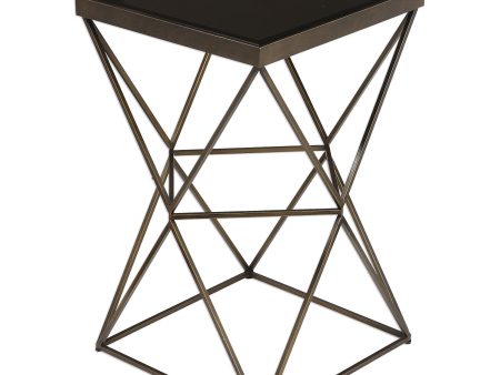 Uberto Caged Frame Accent Table Cheap