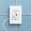 Adorne Dual USB Outlet with Wall Plate Hot on Sale