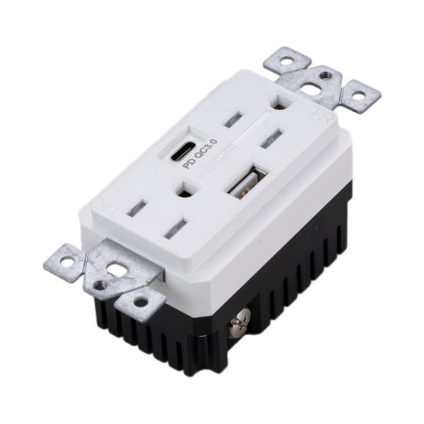 Combination Duplex Outlet Module with USB-A and USB-C Ports Fashion