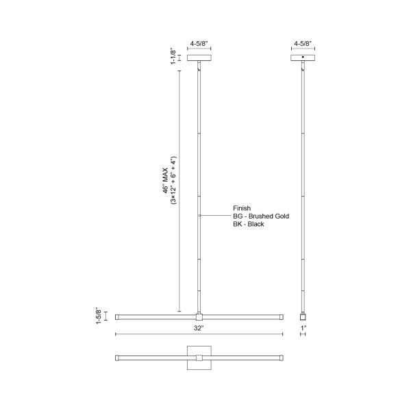 Blade LED Linear Pendant Light Online Sale