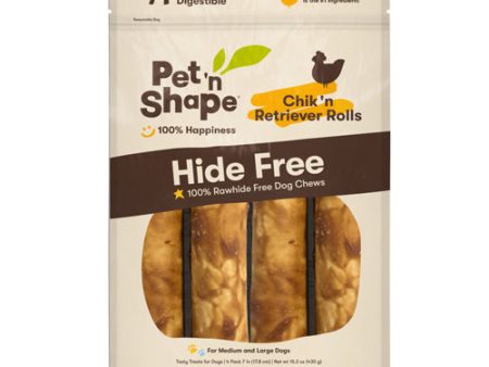 Pet  N Shape Chik  N Retriever Roll Hide-Free Dog Treat 1 Each 7 Oz, 4 Count by Pet  n Shape Discount