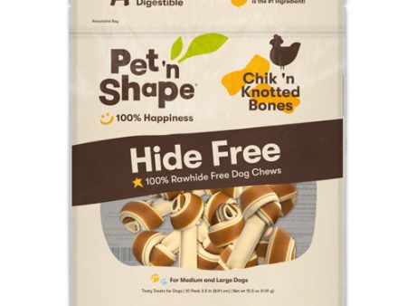 Pet  N Shape Chik n Knotted Bones Hide-Free Dog Treat 1 Each 10 Count by Pet  n Shape Hot on Sale