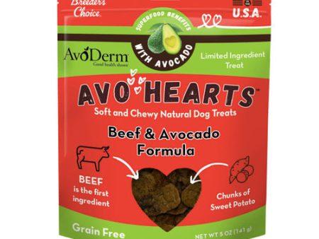 AvoDerm Natural AvoHearts Natural Dog Treats Beef & Avocado, 1 Each 5 Oz by Avoderm Supply