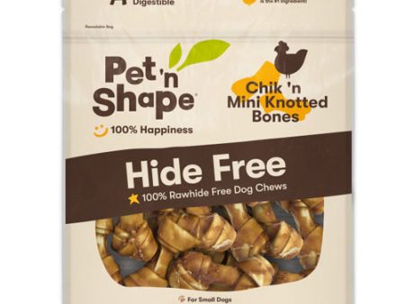 Pet  N Shape Chik  N Mini Knotted Bones Hide-Free Dog Treat 1 Each 20 Count by Pet  n Shape For Discount