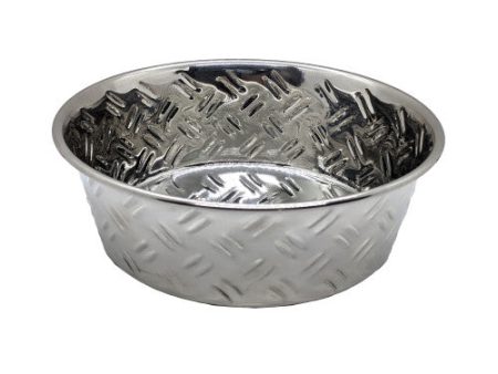 Spot Criss-Cross Stainless Steel No-Skid Dog Bowl 1 Each 32 Oz by Spot on Sale