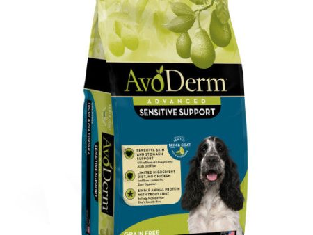 AvoDerm Natural Advanced Sensitive Support Trout & Pea Formula Dry Dog Food 1 Each 4 lb by Avoderm For Cheap