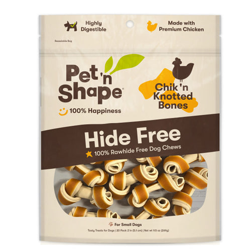 Pet  N Shape Chik n Knotted Bones Hide-Free Dog Treat 1 Each 20 Count by Pet  n Shape For Cheap