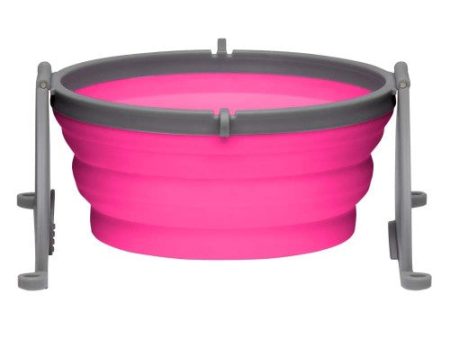 Loving Pets Travel Dog Bowl Pink, 1 Each Large by Loving Pets Hot on Sale