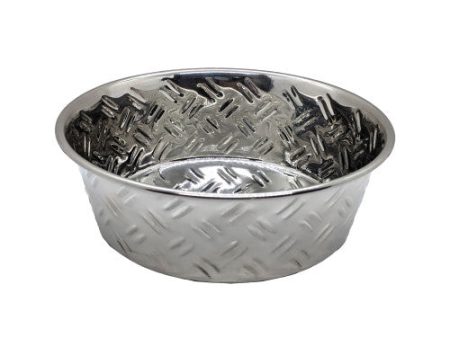 Spot Criss-Cross Stainless Steel No-Skid Dog Bowl 1 Each 16 Oz by Spot Online Sale