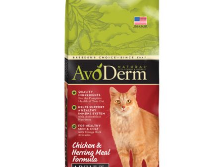 AvoDerm Natural Chicken & Herring Meal Formula - Adult Dry Cat Food 1 Each 6 lb by Avoderm For Cheap