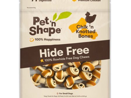 Pet  N Shape Chik n Knotted Bones Hide-Free Dog Treat 1 Each 30 Count by Pet  n Shape Supply