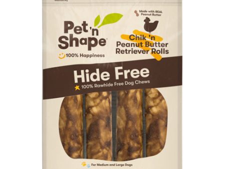 Pet  N Shape Chik  N Peanut Butter Retriever Roll Hide-Free Dog Treat 1 Each 7 in, 6 Count by Pet  n Shape Discount